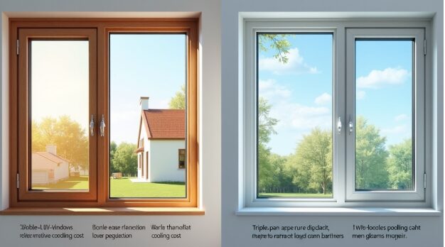 Double-pane vs. triple-pane windows