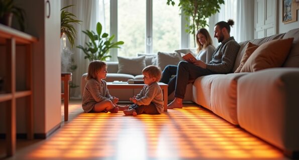 Radiant Floor Heating Systems offer warmth and comfort in both homes and businesses by heating the floors directly, 
