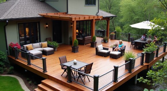 Multi-level deck designs