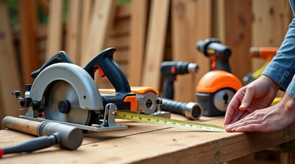 Building a wood deck requires the right tools to ensure the job is done safely and efficiently.