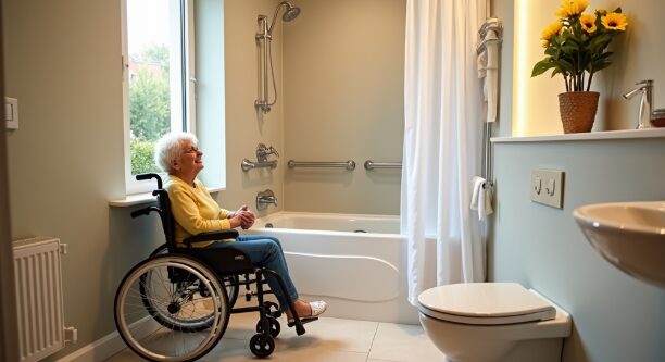 families choose to upgrade their bathrooms to make them safe for aging parents or family members with disabilities. Accessible bathroom renovations