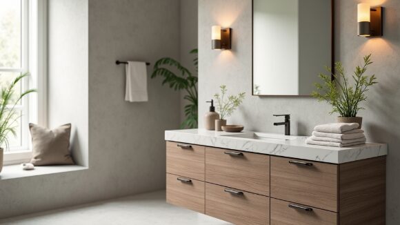 A bathroom vanity is more than just a sink.  