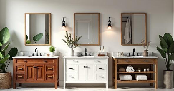 Bathroom vanity upgrades consider different types of vanities