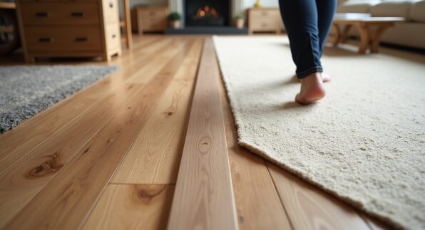 They help create a smooth look in your home. Imagine walking from a warm carpet to cool tiles without a bump. Flooring Transitions Between Rooms
