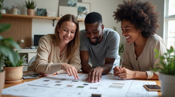 Create a mood board to visualize your ideal design, incorporating color schemes and textures that reflect your style. how to plan a bathroom remodel